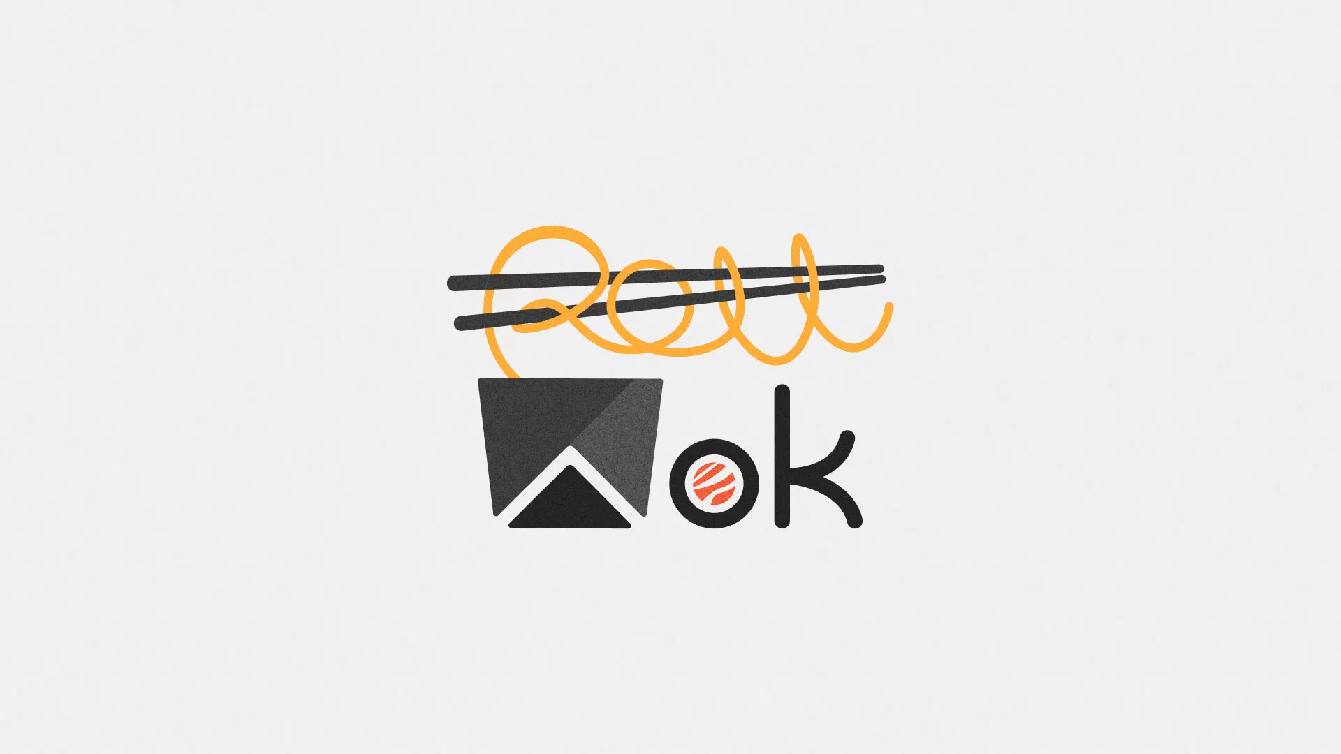 Разработка логотипа суши-бара «Roll Wok Club» в Райчихинске
